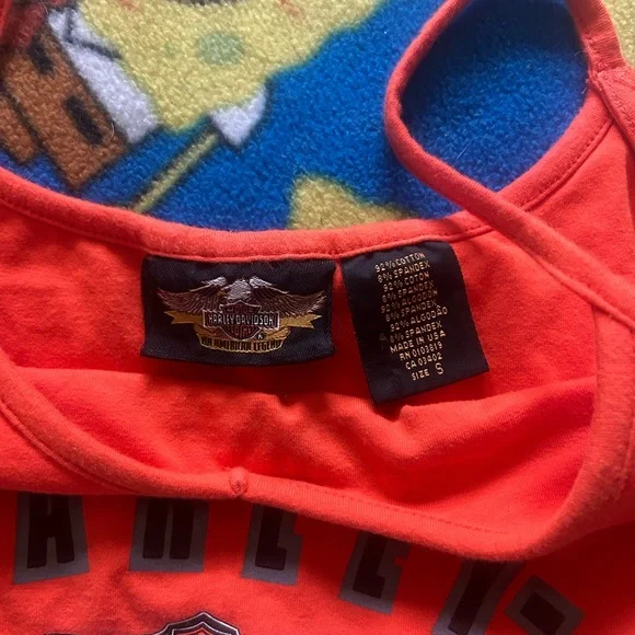 Harley-Davidson Women's Bright Orange Logo Cami - Picture 2 of 3